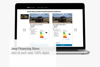 Jeep Financing Store: Jetzt ist auch Jeep 100% digital