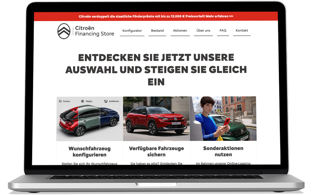 Referenz - Stellantis: Citroën Financing Store