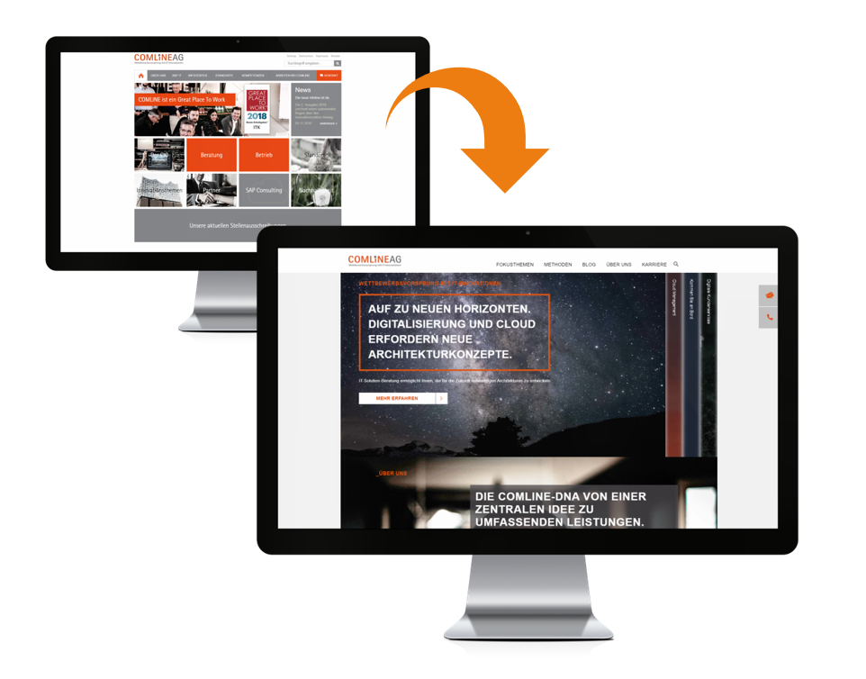Relaunch COMLINE SE in Pimcore 5